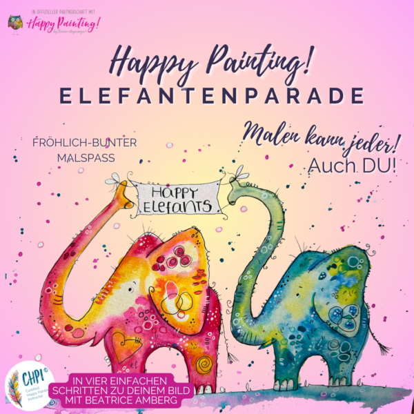 Malworkshop Ferienpgramm Elefantenparade