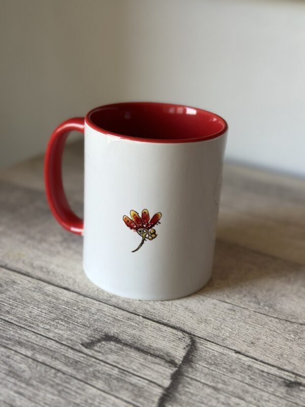 Haferl Tasse mit Blume