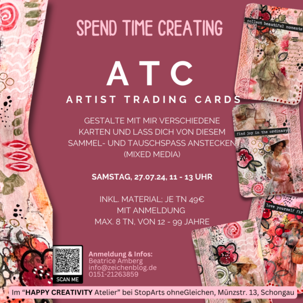 Workshop ATC Artist Trading Cards in Schongau